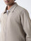 Ascot Beige Solid Relaxed-Fit Jacket