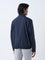 Ascot Navy Solid Relaxed-Fit Jacket