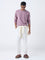 ETA Dusty Pink Textured Relaxed-Fit Cotton Sweater