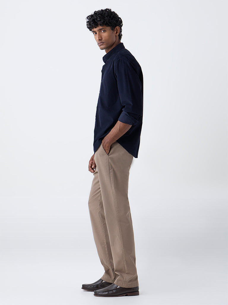 Ascot Black Relaxed-Fit Cotton Shirt