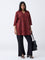 Diza Red Printed Tunic