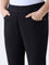 Gia Black Solid High-Rise Cotton-Blend Jeggings