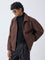 Ascot Dark Brown Relaxed-Fit Suede Jacket