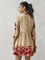Floral Beige Mini Dress
