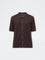 Ascot Brown Knit-Textured Relaxed-Fit Shirt