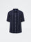 Ascot Navy Stripe Printed Relaxed-Fit Shirt