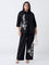 Gia Black Floral Embroidered Cotton-Blend Trousers