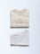 HOP Baby Beige Embossed Cotton T-Shirt and Pants Set - Exclusive