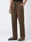 ETA Dark Brown Relaxed-Fit Mid-Rise Cotton Chinos
