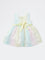 HOP Baby Girls Multicolour Bow-Detailed Mesh Dress