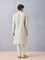 Embroidered Ivory Kurta