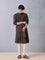 Embroidered Brown Kurta