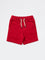 HOP Kids Boys Red Mid-Rise Cotton-Blend Shorts