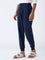 ETA Navy Relaxed-Fit Mid-Rise Cotton-Blend Joggers