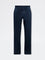 Ascot Navy Relaxed-Fit Mid-Rise Cotton Trousers