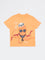 HOP Kids Boys Orange Animal Pattern Cotton T-Shirt