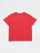 HOP Kids Boys Red Animal Embroidered Cotton T-Shirt