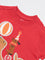 HOP Kids Boys Red Animal Embroidered Cotton T-Shirt