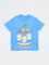 HOP Kids Boys Blue Graphic Design Cotton T-Shirt