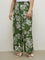 Diza Green Floral Pattern Palazzos