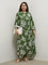 Diza Green Floral Pattern Palazzos