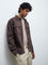 Ascot Dark Brown Relaxed-Fit Suede Jacket