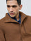 Ascot Tan Solid Relaxed-Fit Jacket