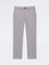 Ascot Grey Solid Relaxed-Fit Mid-Rise Cotton-Blend Trousers