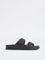 SOLEPLAY Dark Brown Buckle-Detailed Slip-On Sandals