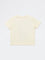 HOP Kids Boys Cream Graphic Printed Cotton T-Shirt