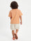 HOP Kids Boys Orange Text-Printed Cotton T-Shirt