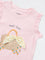 HOP Kids Girls Pink Bow-Detailed Cotton Top