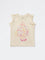 HOP Kids Girls Beige Floral Embroidered Cotton Top