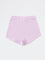 HOP Kids Girls Lilac Floral Design High-Rise Cotton Shorts