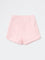 HOP Kids Girls Pink Tropical-Inspired High-Rise Cotton Shorts