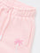 HOP Kids Girls Pink Tropical-Inspired High-Rise Cotton Shorts