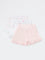 HOP Baby Girls Pink Printed Cotton Shorts - Pack of 3