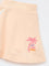 HOP Kids Girls Peach Printed High-Rise Cotton Skirt