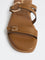 LUNA BLU Tan Multi-Strap Sandals
