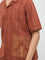 ETA Rust Embroidered Relaxed-Fit Cotton Shirt