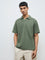 ETA Sage Self-Textured Relaxed-Fit Cotton-Blend Polo T-Shirt