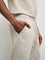 ETA Striped Off-White Relaxed-Fit Mid-Rise Chinos