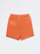 HOP Kids Boys Orange Mid-Rise Cotton-Blend Shorts