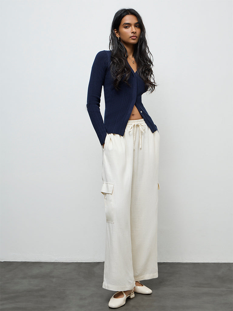 LOV Off-White High Rise Pants