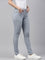 Women Light Blue Stripe Printed Jeggings