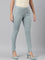 Women Solid Dusty Blue Super Stretch Jeggings