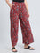 Red Woven Viscose Printed Palazzo