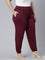 Women Solid Medium Violet Harem Pants