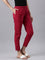 Women Solid Fuchsia Cotton Pencil Pant