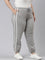 Women Grey Cotton Side Stripe Active Joggers